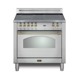 Dolcevita 30 induction stainless w brass trim