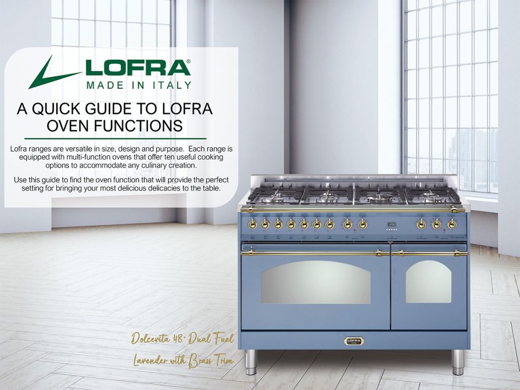 Lofra Guide to Cooking Functions